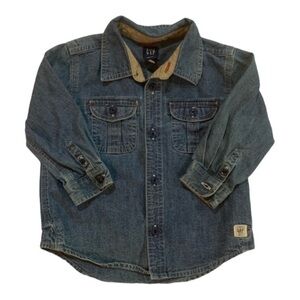 Gap denim  long Sleeve button down shirt